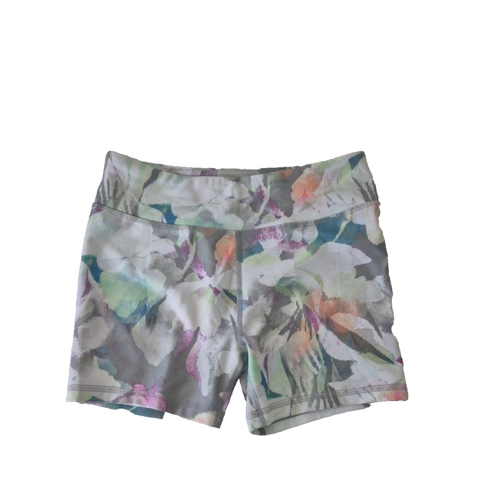 DSG‎ Shorts Girls Large Mult Color Floral  Mid Rise 3" Momentum Shortie NEW